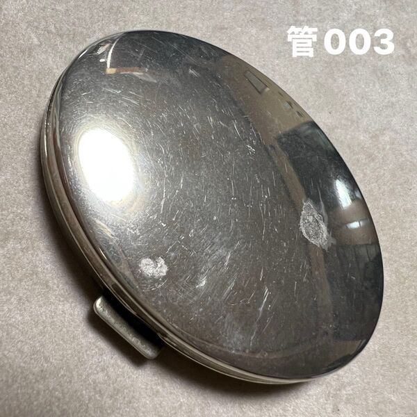 管003 アンティークコンパクト両面ミラー 銀製品風