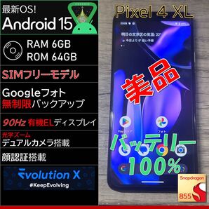 【Android15】Google Pixel 4 XL SIMフリー