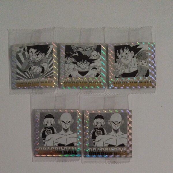 ドラゴンボール 40周年記念オリジナルイラストレーションシール ウエハース 5枚セット