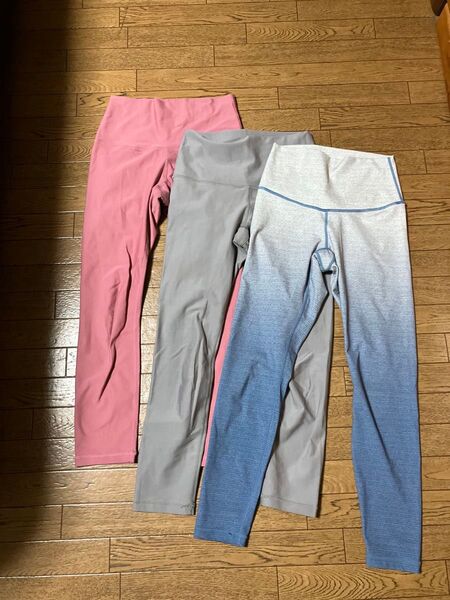 スカーラ SUKALA レギンス S 3着セット 中古 タイツ スパッツ S パンツ ラバ ホットヨガ