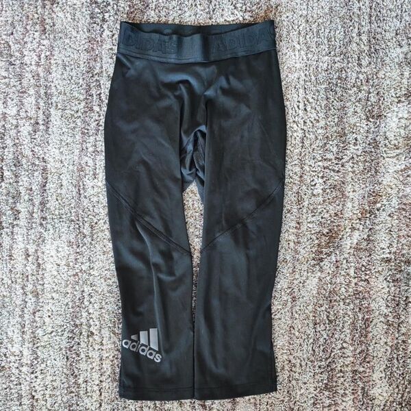 【adidas】 レギンス スパッツ スポーツタイツ Mサイズ ブラック 黒