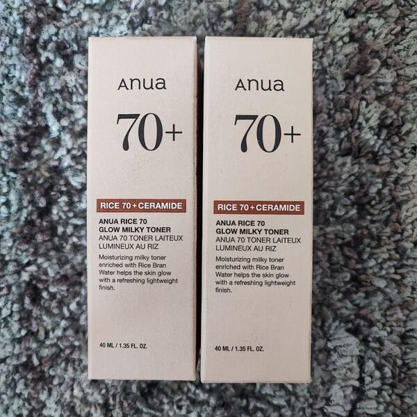 Anua RICE70+CERAMIDE GLOW MILKYTONER40ml