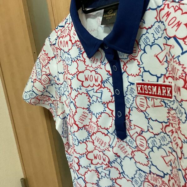 KISSMARK レディース ゴルフウェア 半袖 ポロシャツ Lサイズ