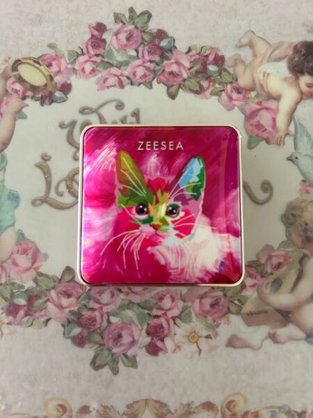 ZEESEA アイシャドウパレット 猫 ピンク マルチカラー