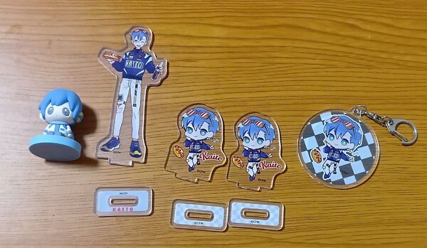 【まとめ売り】VOCALOID ダイソー アクスタ ラバーフィギュア アクリルキーホルダーセット KAITO