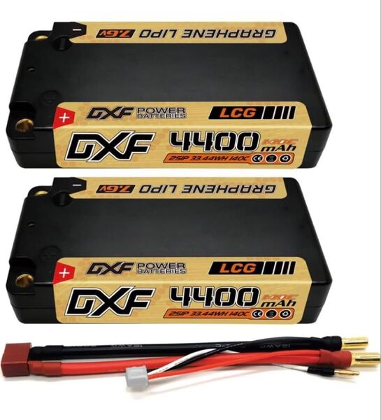 ショートリポ バッテリー 2S 7.6V 140C 4400mAh LCG ハードケース RC リポバッテリー ラジコン