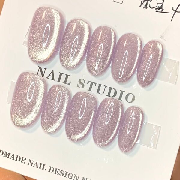 332 現品ネイルチップ Sサイズ 親指長さ19mm ハンドメイド ワンカラーマグネットうるツヤちゅるんオフィスニュアンス量産型