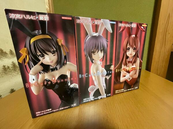 涼宮ハルヒの憂鬱 BiCute Bunnies Figure 3体セット