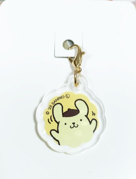 セリア サンリオ ポムポムプリン アクリルキーホルダー