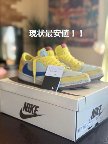 Travis Scott × Nike Women's Air Jordan 1 Retro Low OG "Canary"