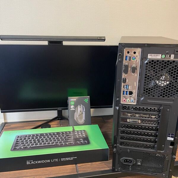 ゲーミングpcセット 動作確認済み pc・モニター・キーボード・マウス・ライト