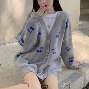 shein チェーンパターン ドロップショルダー カーディガン