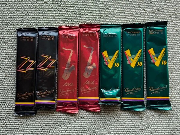 バンドレン テナーサックスリード 3番 7本セット 赤Java ZZ V16