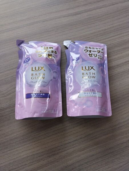 LUX バスグロウ ストレート&シャイン シャンプー・トリートメント つめかえ用
