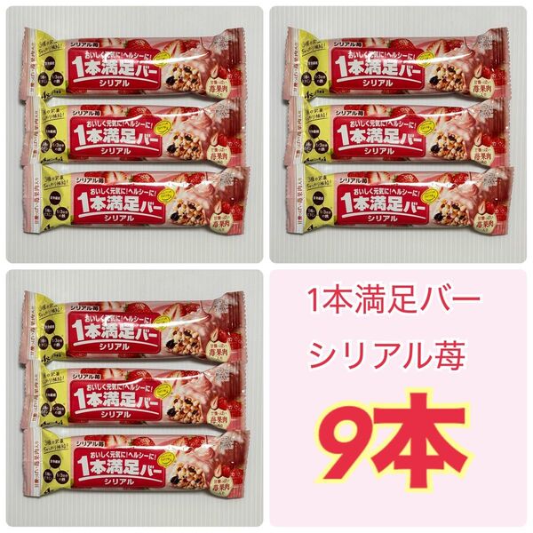 【9本】1本満足バー シリアル苺