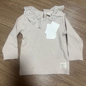 cono ベビー服 長袖トップス レース ベージュ 未使用