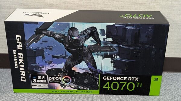 玄人志向 GALAKURO GAMING NVIDIA GeForce RTX 4070 Ti 搭載 グラフィックボード
