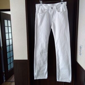 無印良品(良品計画) ホワイト ジーンズ ストレート W76cm 中古