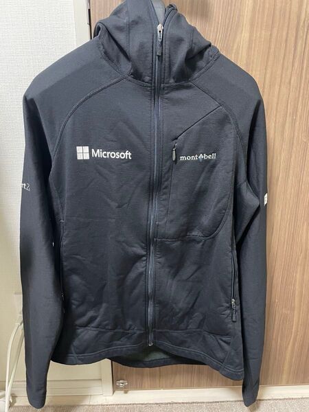 限定品:モンベル× Microsoft コラボ トレールアクションパーカー 黒 M