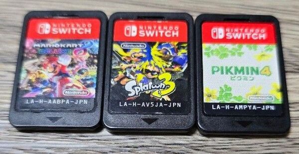 Nintendo Switch ソフト マリオカート8・ピクミン4・スプラトゥーン3