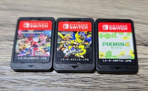 Nintendo Switch ソフト マリオカート8・ピクミン4・スプラトゥーン3