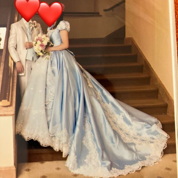 【着用1度のみ・パニエ付き】ウェディングドレス カラードレス ウエディングドレス ブライダル 結婚式