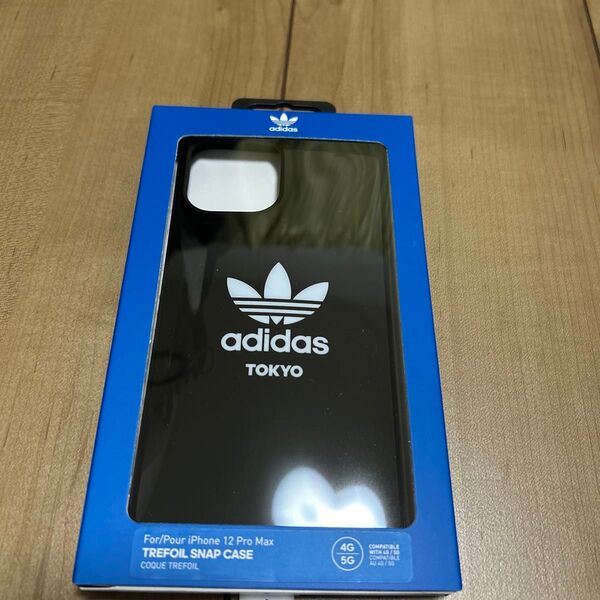 adidas iPhone12ProMax用 スマホケース ブラック 未使用