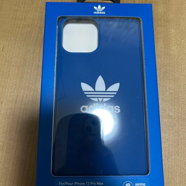 adidas iPhone12ProMax用 スマホケース ブルー 新品 未使用 アディダスオリジナルス