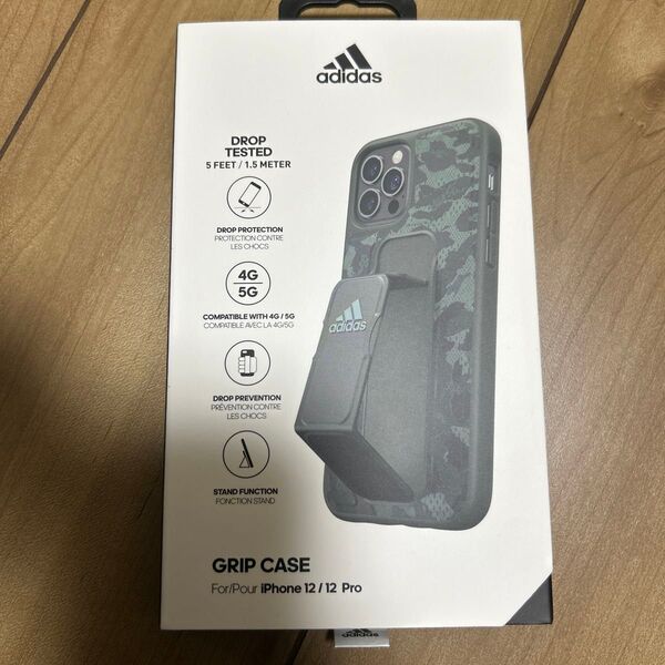 adidas iPhone12/12Pro用 グリップケース カモフラージュ柄 未使用