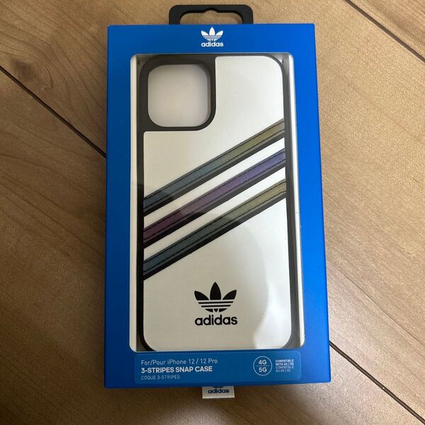 adidas iPhone12/12Pro用 スマホケース 3ストライプ
