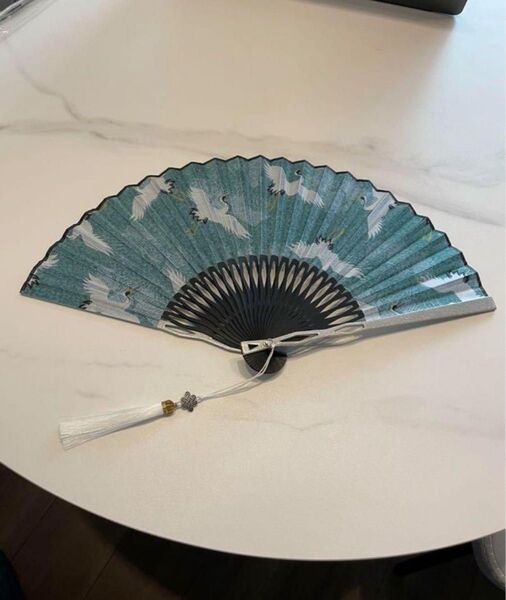 【新品】鉄扇(鶴) 扇 うちわ 実用品