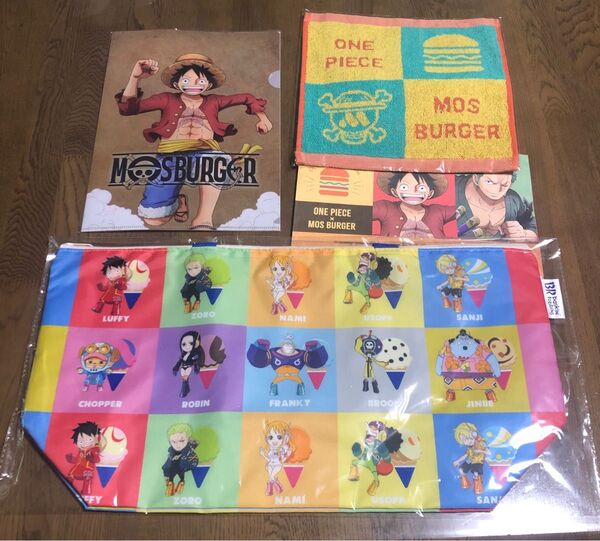 ONE PIECE 保冷バッグ クリアファイル ハンドタオル コラボグッズ 3点セット