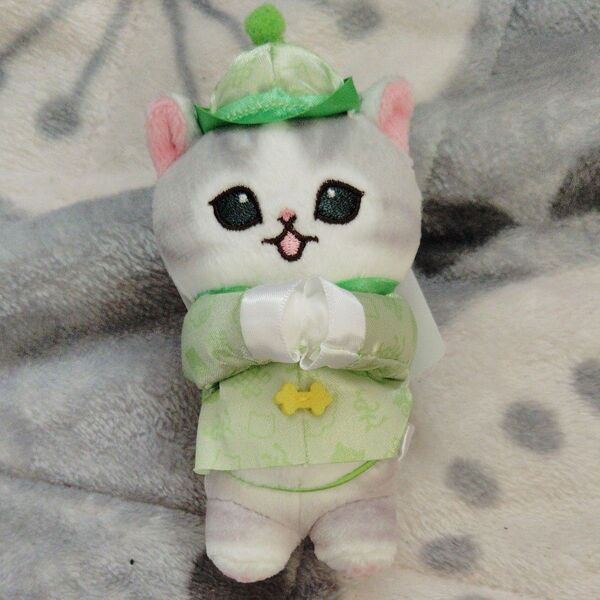 【新品未使用】mofusand 中華にゃん 緑 グリーン ぬいぐるみ マスコット マスコット グリーン