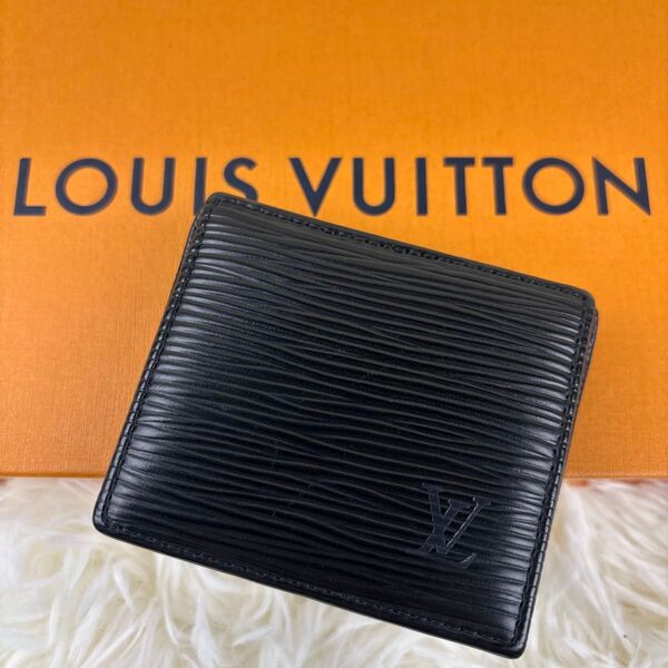極美品!LOUIS VUITTON ルイヴィトン エピ ポルトモネワット コインケース レザー M63692 黒 ブラック