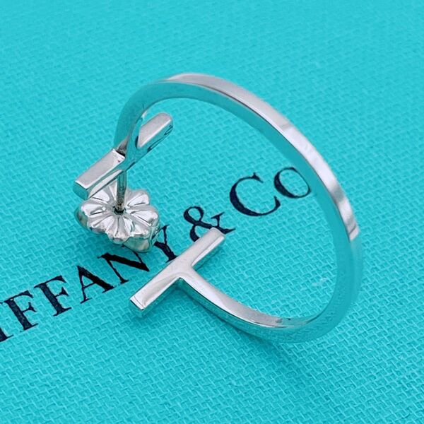 Tiffany & Co. 廃盤 Tワイヤー ミディアムピアス フープ 片耳 ☆Yahoo!フリマ出品☆