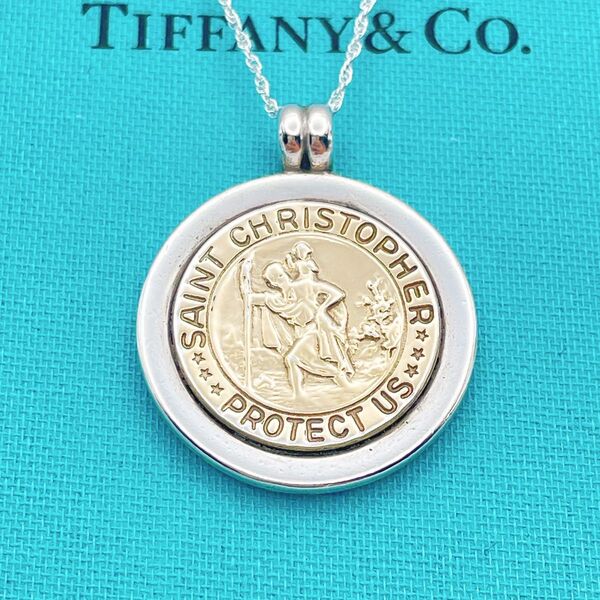 Tiffany & Co. セントクリストファー ネックレス コイン K18 ☆Yahoo!フリマ出品☆
