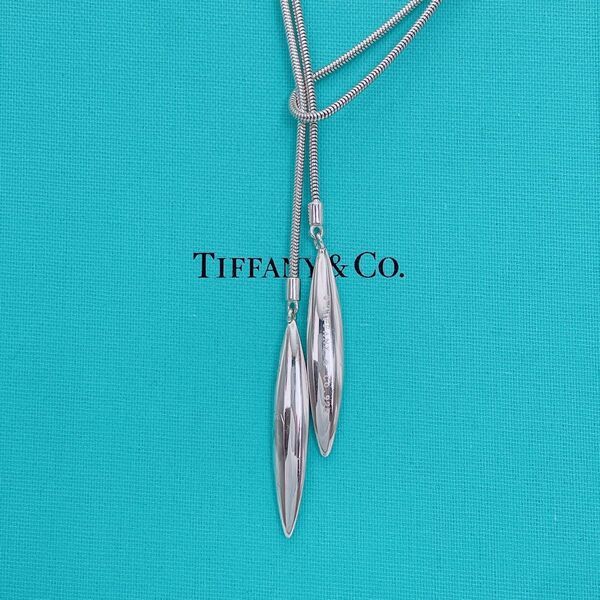 Tiffany & Co. ネックレス ラリアット フェザー スネークチェーン ☆Yahoo!フリマ出品☆