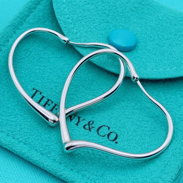 Tiffany & Co. ピアス オープンハート フープ エルサペレッティ ☆Yahoo!フリマ出品☆