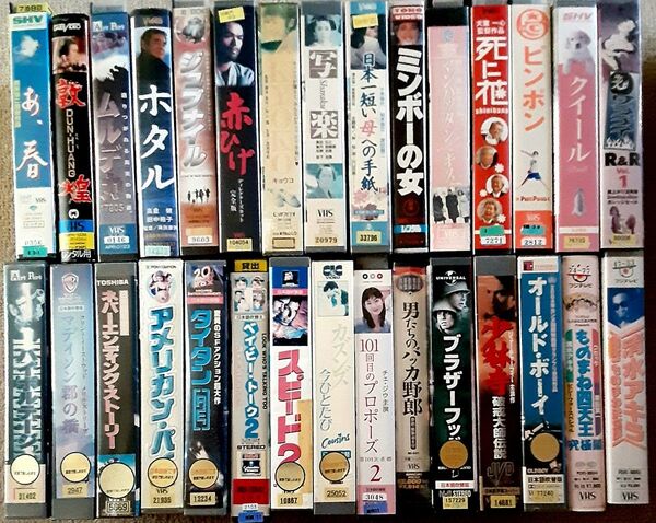 VHS ビデオ 邦画 洋画 日本 韓国 香港 アジア お笑い ものまね ビデオテープ 30本セット 映画 まとめ売り