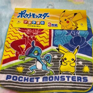 ポケットモンスター プチタオル 3枚組 未使用
