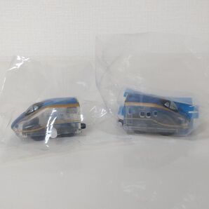 ☆未使用☆カプセルプラレール W7系新幹線 かがやき クリアver. ゼンマイ車&後尾車