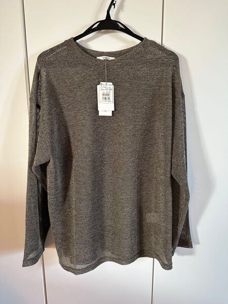 ラディエイト ミックスカラー シアーニット ヤマダヤ サマーニット 長袖 クルーネック トップス 長袖Tシャツ