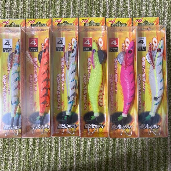 3オクトパスタップ 4.0号 新品 セット 激安タコエギ ハードルアー 餌木 タコ釣り 送料込み ピンクホワイトオレンジイエロー