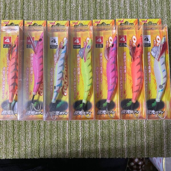 81オクトパスタップ 4.0号 新品 セット 激安タコエギ ハードルアー 餌木 タコ釣り 送料込み ピンクホワイトオレンジイエロー