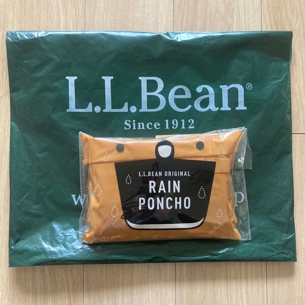 【新品・未開封】llbean レインポンチョ ※即日発送いたします!