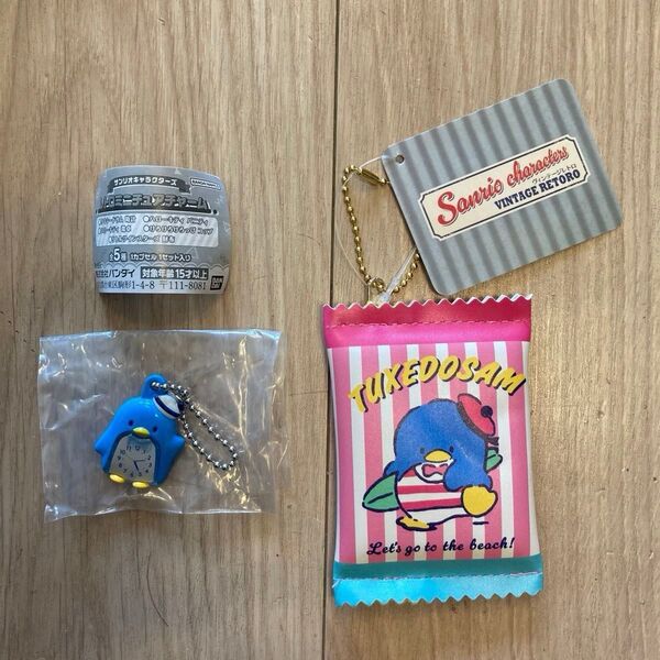 【新品】タキシードサム ヴィンテージレトロ フラットミニポーチ レトロミニチュアチャーム セット ※即日発送いたします!