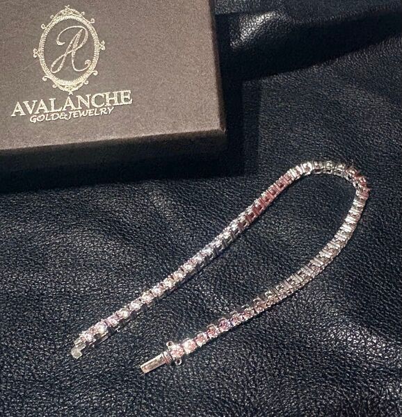 Avalanche シルバー 925 アヴァランチ テニス ブレスレット ダイヤ