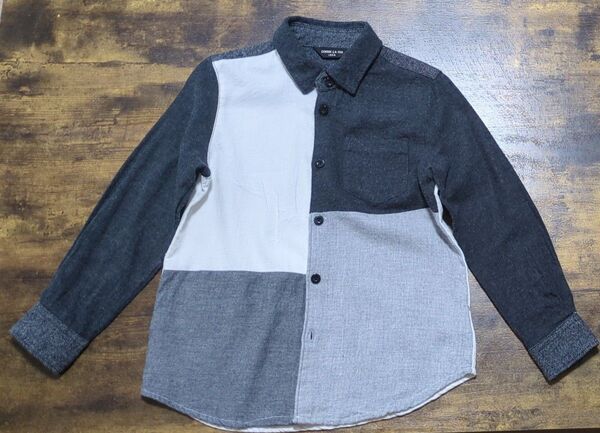COMME CA ISM 120cm シャツ 綿100% 秋 冬