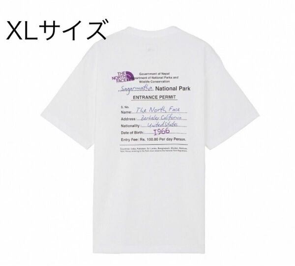 ザ・ノースフェイス Tシャツ 半袖 S/S ENTRANCE PERMISSION TEE NT32439 W XLサイズ