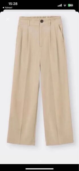 新品未使用タグ付きGUタックワイドパンツ